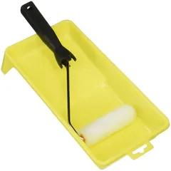 アサヒペン ペイント用 スリム万能用ローラーバケセット 100mm S-RSE スリムローラー入り 水性塗料 油性塗料 兼用