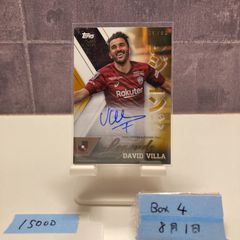 50シリ ダビド・ビジャ 直筆サインカード Topps Jリーグ ヴィッセル