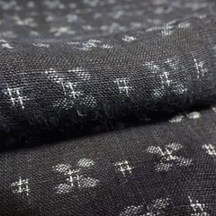 本場小千谷ちぢみ 無地 黒地 麻 反物 TN 本場小千谷ちぢみ 無地 黒地 麻 反物 TN 小千谷ちぢみ 【麻 着物