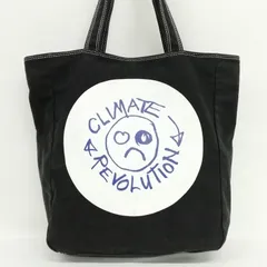 ヴィヴィアンウエストウッド Vivienne Westwood climate revolution キャンバス トートバッグ プリント ブラックのサムネイル