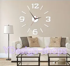 手作り柱時計3dデジタル時計ウォールシール壁紙シール時計を壁面に自由に設置できるシンプルなインテリアです