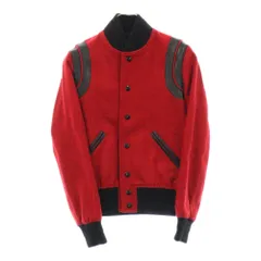 SAINT LAURENT PARIS (サンローランパリ) TEDDY JACKET テディ バーシティージャケット 376283 Y158S レッド レディースのサムネイル