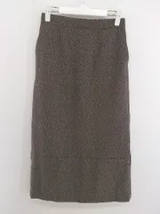 ◇ BEAMS HEART ビームス ハート バックスリット ロング タイト スカート サイズM ブラウン レディース P  【中古】 【1208230013008】