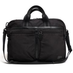 ポーター 吉田カバン／PORTER バッグ ブリーフケース ビジネスバッグ 鞄 ビジネス メンズ 男性 男性用 ナイロン レザー 革 本革 ブラック 黒  859-05608 BOND 2WAY BRIEFCASE ボンド 撥水加工 2WAY ショルダーバッグ