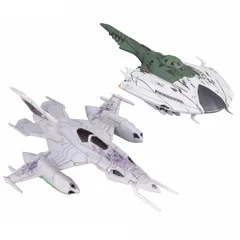 BANDAI SPIRITS(バンダイ スピリッツ) メカコレクション 宇宙戦艦ヤマト2202 愛の戦士たち ツヴァルケ(大使館員専用機)&デスバテーターセット 色分け済みプラモデルのサムネイル