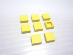 レゴ★未使用！パステル薄黄色の１×１タイル８点セット