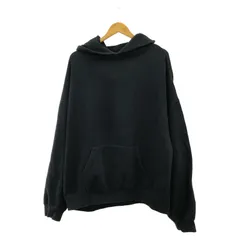 【中古】ESSENTIALS バックプリントスウェットパーカー BLK サイズXL 090233 エッセンシャルズ[92]
