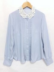 Jill Stuart　ジルシチュアート　シャツ　ブラウス　レースカラー　送料込み　M　969636