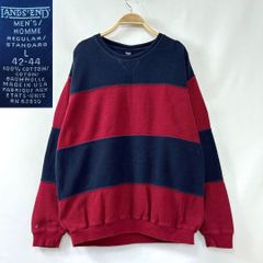 90s LANDS' END ランズエンド 鹿の子 ボーダー スウェット - メルカリ