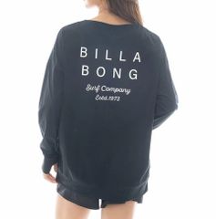 2025春夏 新品【BILLABONG/ビラボン】【水陸両用】MORFY LOGO LS BOAT NECK TEE RASH 長袖ラッシュガード BLK レディース BF013856