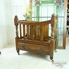L3705-203 英国アンティーク オールドチャーム マガジンラック カンタベリー 譜面入れ OLD CHARM 収納 本棚 オーク イギリス
