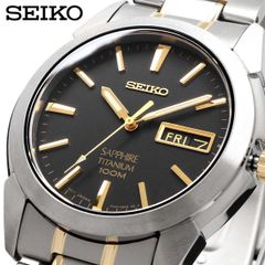 新品 未使用 時計 セイコー SEIKO 腕時計 人気 ウォッチ クォーツ チタン サファイア 100M ビジネス カジュアル シンプル メンズ SGG735P1