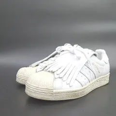 ◇ Θ adidas アディダス FV3421 スーパースター スーパースター フリンジ スニーカー サイズ22.5 ホワイト レディース E  【1412260022217】