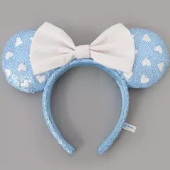 【中古】アクセサリー(非金属) ミニーマウス(ブルー×ホワイト/ハート/スパンコール) カチューシャ 「ディズニー」 東京ディズニーリゾート限定