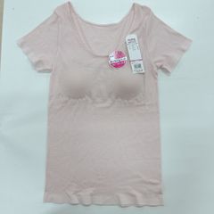COOLMAGIC クールマジック 部屋干しQ パッド付き 2分袖インナー グンゼ GUNZE　分袖 tシャツ 半袖 パット付きtシャツ パッド付きtシャツ ブラトップ パット付きインナー パッド付きインナー カップ付き カップ付きインナー