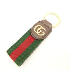 美品 GUCCI グッチ オフディア (523161) キーチェーン ダブルG キーリング 兼用 AY6323 【中古】