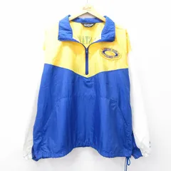 XL/古着 長袖 ハーフジップ ナイロン ジャケット メンズ 90s EMPIRE 大きいサイズ 紺他 ネイビー 25oct03 中古 アウター ウインドブレーカ