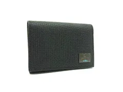 ■新品同様■ LANVIN en Bleu ランバンオンブルー レザー カード入れ 名刺入れ カードケース パスケース ブラック系 DI7730