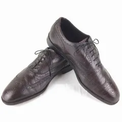 FREEMAN　Vintage品　フルブローグ/ウイングチップ ビジネスシューズ茶/サイズ10.5D/管NO.ZB-10<sale>のサムネイル