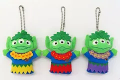 【中古】ぬいぐるみ リトル・グリーン・メン(ハワイアン/3体セット) ぬいぐるみバッジ 「トイ・ストーリー」 東京ディズニーリゾート限定