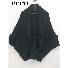 ◇ grove グローブ 七分袖 ニット カーディガン サイズM ブラック レディース 【中古】 【1106230004579】