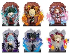 【中古】トレーディングフィギュア 全6種セット 「僕のヒーローアカデミア Wall Art Collection -Heroes＆Villains-」