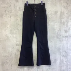 GORGE ゴージ　ボタンフライフレアデニムパンツ　黒　レディース　Mサイズ