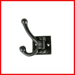 ダブルスウィングウォールフック アンティークブラック 高さ83×幅40×奥行70mm アイアンパーツ D.SWING WALL HOOK ダルトン(Dulton) A.BLK S255-88ABK