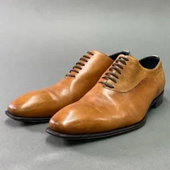 3b17 STEFANO BRANCHINI ステファノブランキーニ レザードレスシューズ 7 1/2 ブラウン Leather リザードレザー 革靴 イタリア製 ビジネスのサムネイル