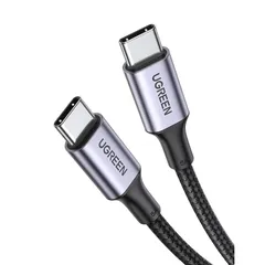 【新着商品】UGREEN USB Type CケーブルPD対応100W/5A 超急速充電USB C to USB C 断線防止 iPhone 15、MacBook Pro、Matebook、iPad、Xperia、Galaxy等Type-c機種対応 (3m 1のサムネイル