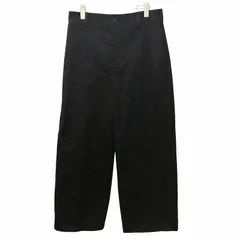 ボッテガヴェネタ BOTTEGA VENETA 2020 853072-VF4T0 ワイドスラックス 黒 ブラック 48 約M-Lのサムネイル