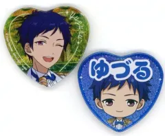 【中古】バッジ・ピンズ 伏見弓弦(追憶*集いし三人の魔法使い) ハート型缶バッジセット(2個セット) 「一番くじ あんさんぶるスターズ!～追憶セレクション メモリアル～」 H賞