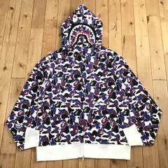 ★香港限定★ HONG KONG STORE CAMO Separate shark full zip hoodie XLサイズ a bathing ape エイプ ベイプ シャーク パーカー