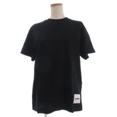 ジルサンダープラス JIL SANDER＋ 美品 Tシャツ カットソー 半袖 無地 クルーネック S 黒 ブラック