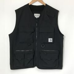 Carhartt フィッシングベスト 美品 ベスト ジャケット アウトドア レジャー 軽量 VEST ロゴ 古着 Lサイズ カーハート アウター A13646◆