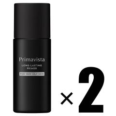 2개 세트 카오 소피나 프리마 비스타 스킨 프로텍트 베이스 피지 ​​찌그러짐 방지 초오일리 피부용 25ml×2 시스루 블루 추적 가능 메일편에서 발송