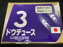 【競馬】ドウデュース（2024年ジャパンカップ）ミニゼッケン／ラストラン／引退レース／JRA東京競馬場