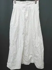 ◇ ViS ビス ロング丈 フレア デニム スカート サイズM ホワイト レディース P  【1407260034797】