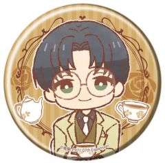 [중고] 배지·빈즈 우요미야 양치 [우미네코 없이 무렵에 캔 배지 35. 다과회 ver. (레트로 아트 일러스트)]