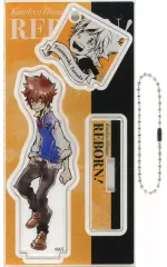 【中古】グッズセット 沢田綱吉 「家庭教師ヒットマンREBORN! アクリルフィギュア＆チャームコレクション 第1弾」