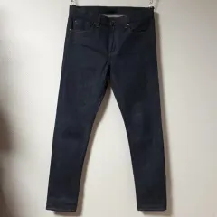 33 /ユニクロ セルビッジ スリムフィット ロングレングス ジーンズ/ ー 322