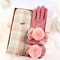 クリスマスプレゼント マフラー＆手袋セット レディース プレゼント マフラー ２点セット ストール マフラーセットボックス プレゼント 贈り物