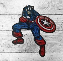 351 刺繍ワッペン キャプテンアメリカ マーベル アベンジャーズ アイロン