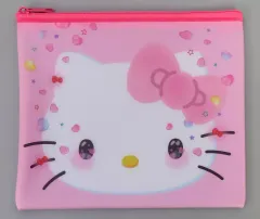 【中古】バッグ ハローキティ(2023年) フラットポーチ 「Happyくじ ハローキティ 50th～ハッピーアニバーサリー★～」 C賞