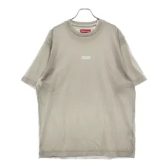 SUPREME (シュプリーム) 24SS Overprint Small Box S/S Top オーバープリントスモールボックスロゴクルーネック半袖Tシャツ グレー