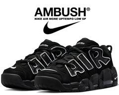 AMBUSH × NIKE AIR MORE UPTEMPO LOW "BLACK and WHITE"  FB1299-001