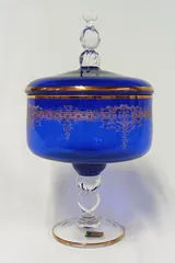 古ボヘミアグラス　キャンディーボックス　P41-2 古ボヘミアグラス キャンディーボックス P41-2 - メルカリ