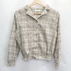 ◇ CIAOPANIC チェック柄 長袖 シャツ サイズF ベージュ レッド ネイビー レディース E  【1406050060756】