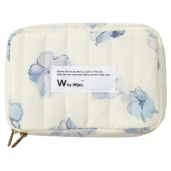 【2024】Wpc. Patterns キルティングガジェットポーチ クリーミーフラワーオフ はっ水 レディース ガジェット ケース マルチトラベルポーチ アクセサリーケース USB ケーブル 通勤 通学 出張 かわいい 撥水 出し入れしやすい 汚