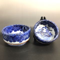 源右衛門 染付 蛸唐草文 硯＆水滴 セット - メルカリ